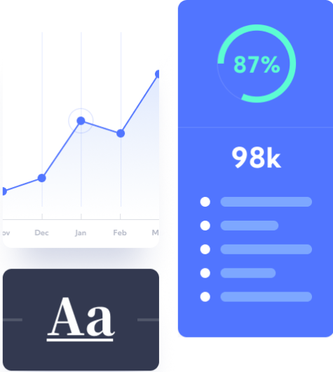 Illustration of data presented in chart form